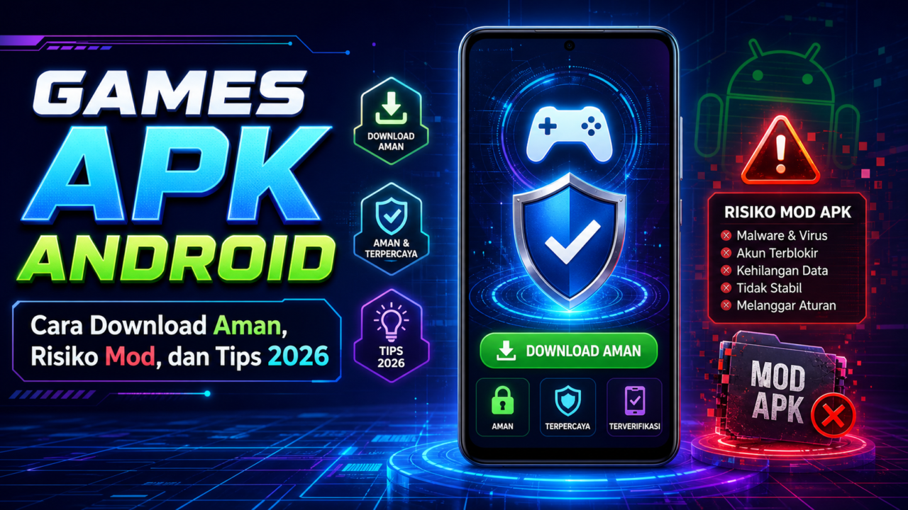 Games APK Android: Cara Download Aman, Risiko Mod, dan Tips 2026