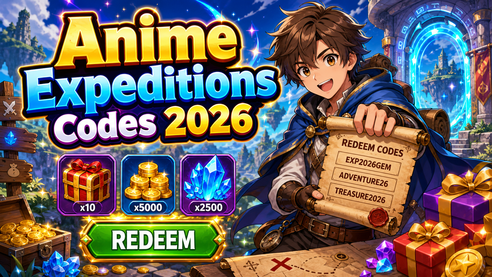 Daftar Anime Expeditions Codes 2026 - roblox