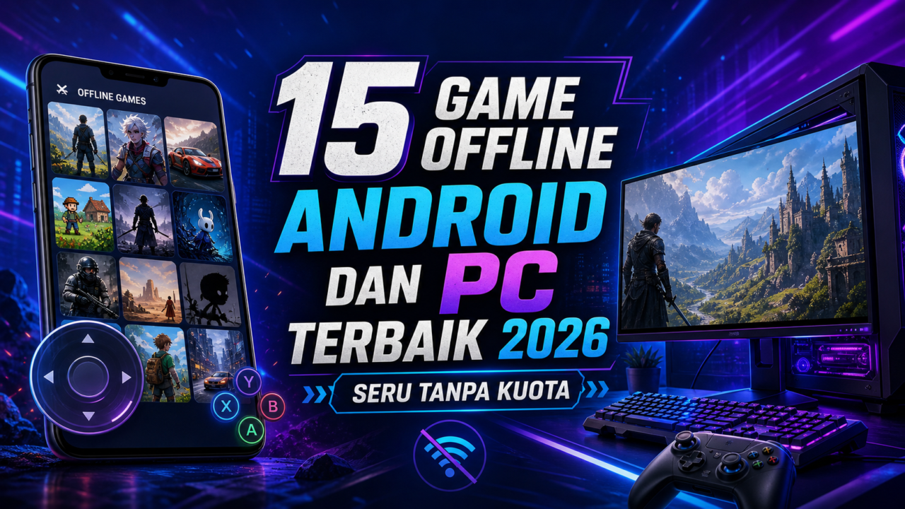 15 Game Offline Android dan PC Terbaik 2026, Seru Tanpa Kuota