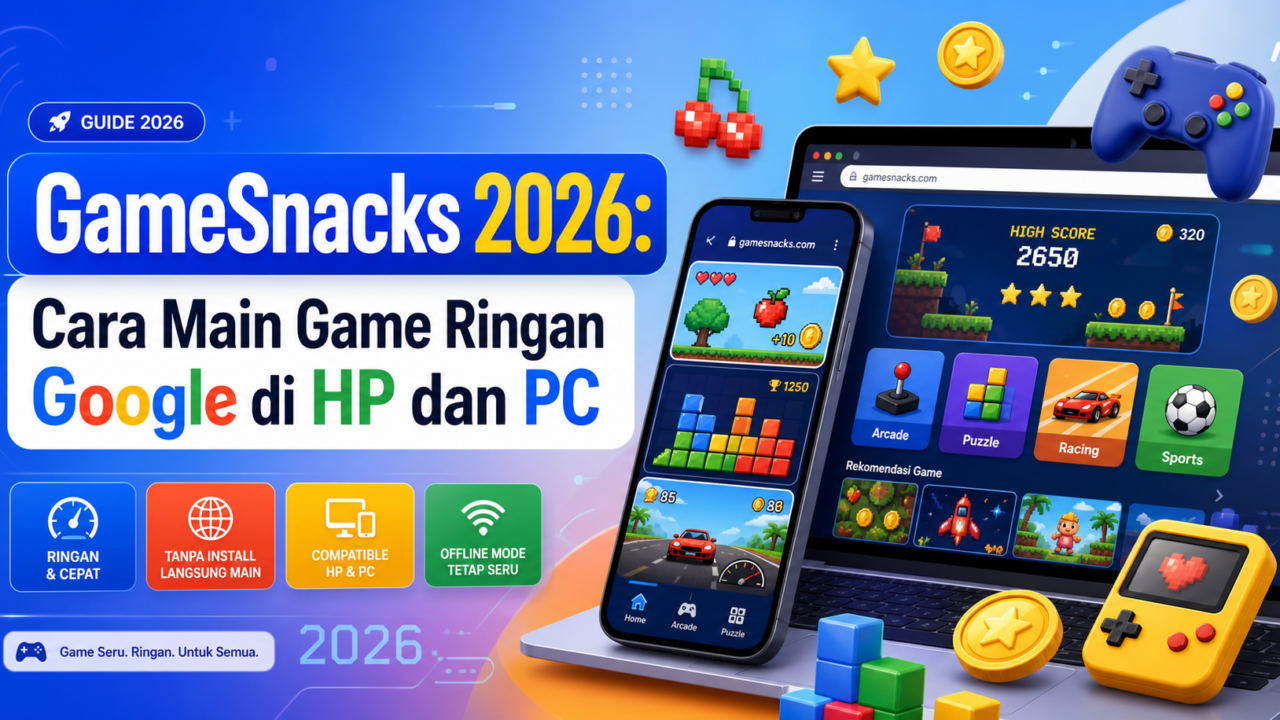 GameSnacks 2026: Cara Main Game Ringan Google di HP dan PC