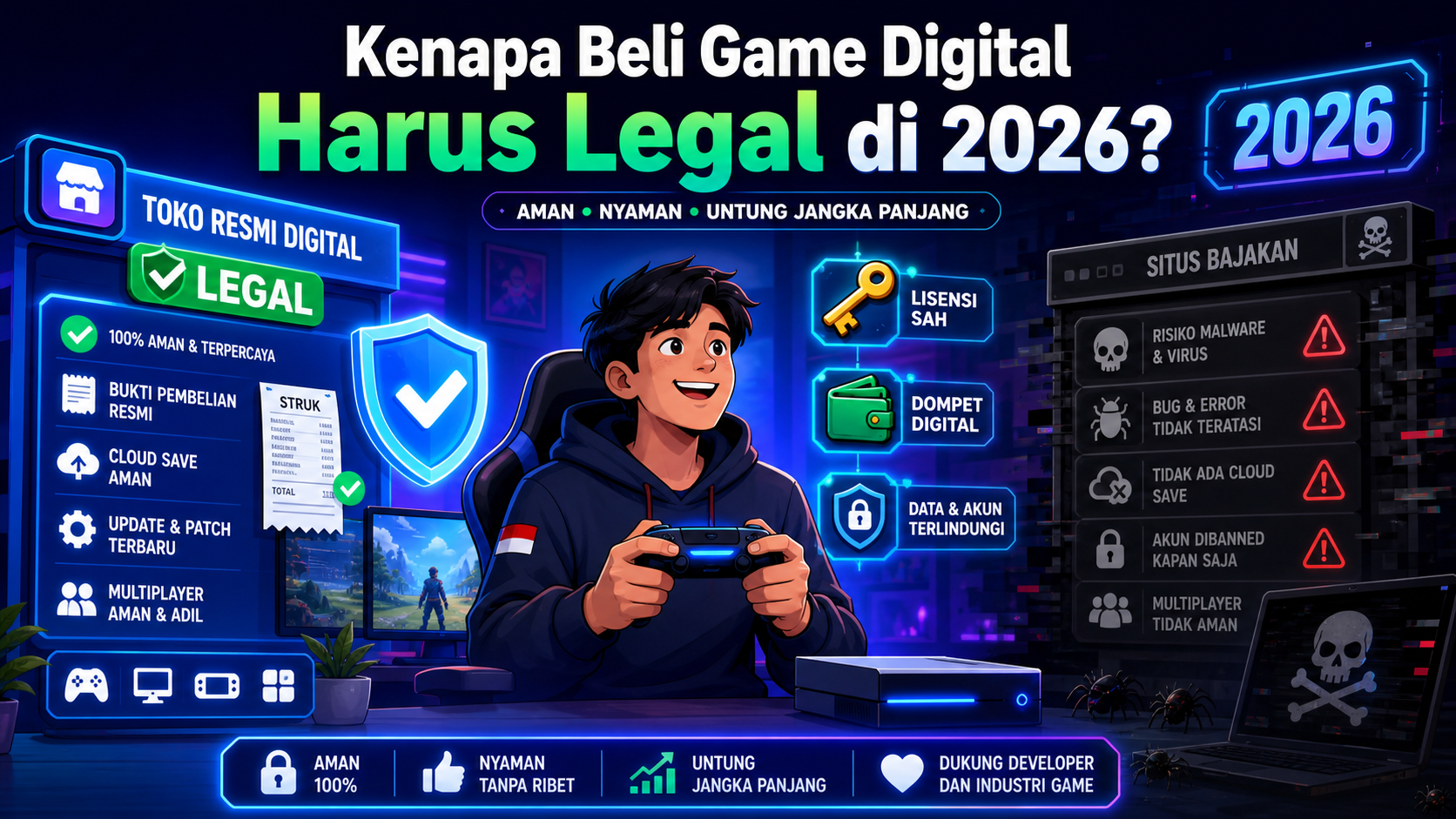 Kenapa Beli Game Digital Harus Legal di 2026? - gamestore