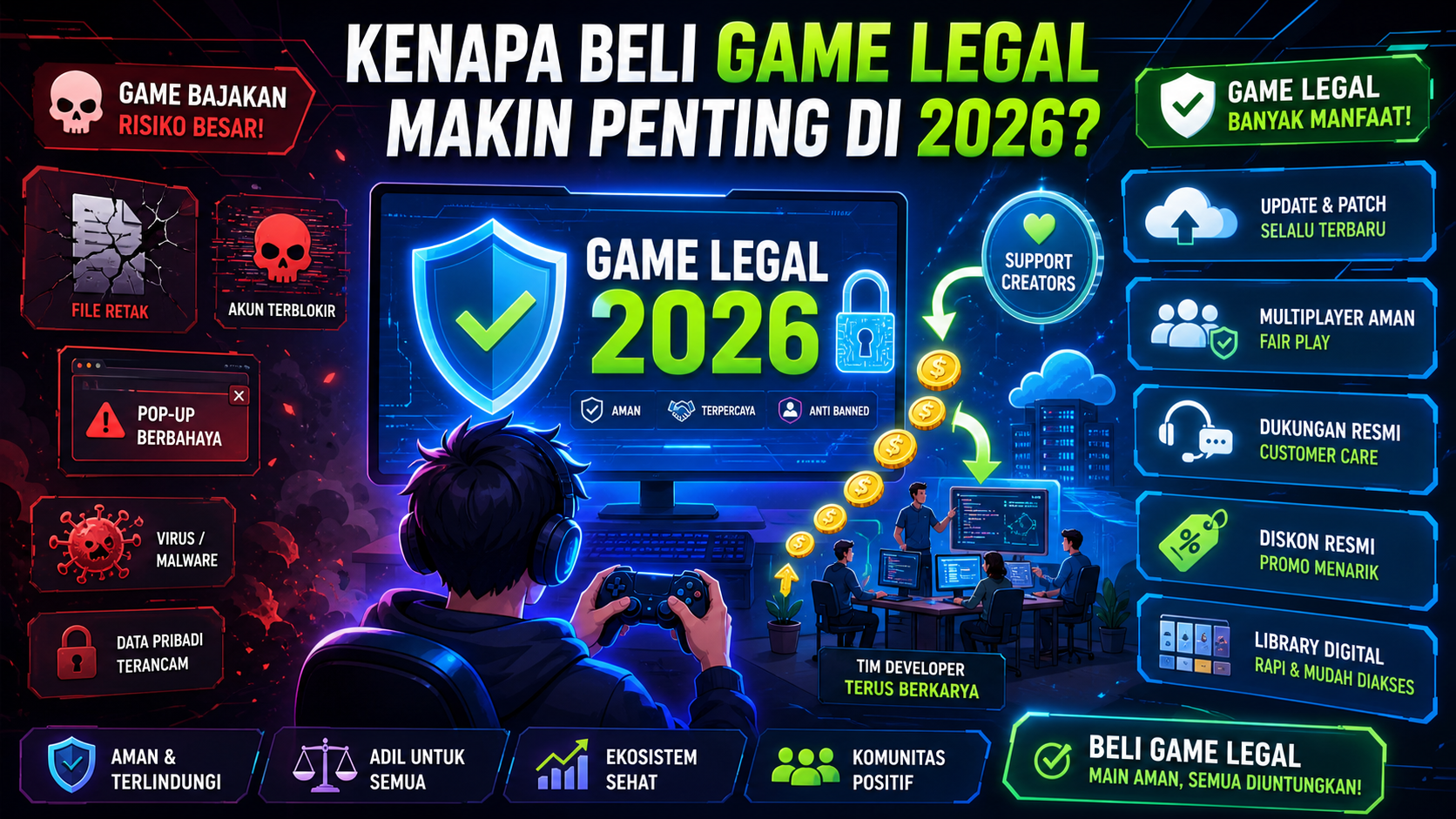 Kenapa Beli Game Legal Makin Penting di 2026? - gamestore