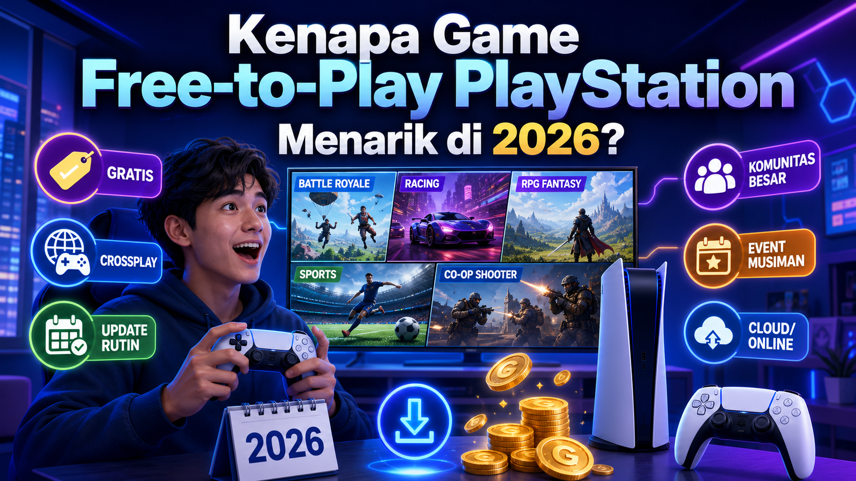 Kenapa Game Free-to-Play PlayStation Menarik di 2026? - playstation