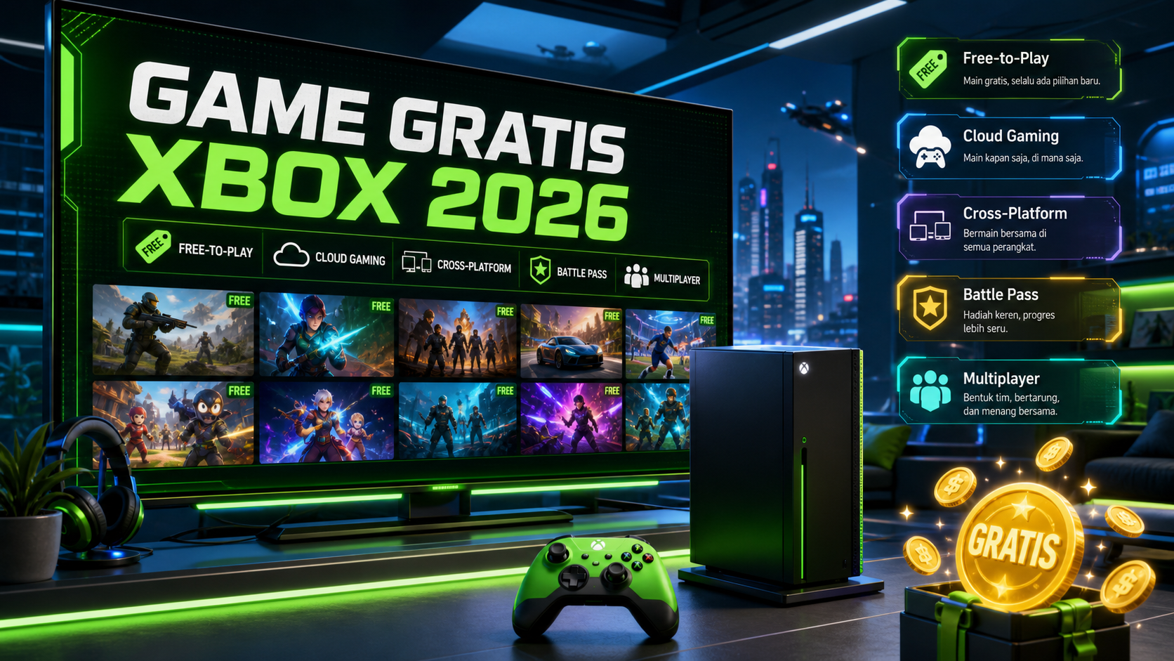 Kenapa Game Gratis Xbox Makin Menarik di 2026? - xbox