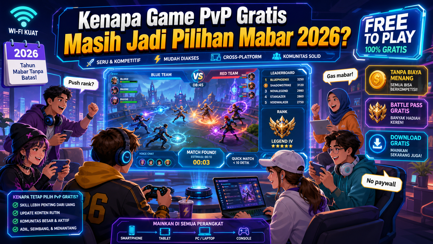 Kenapa Game PvP Gratis Masih Jadi Pilihan Mabar 2026? - pvp