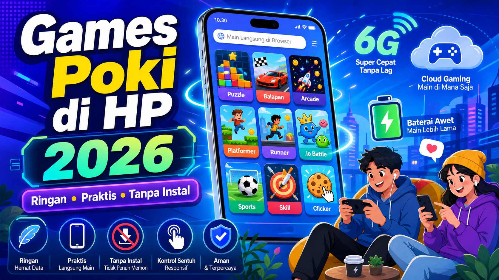 Kenapa Games Poki Cocok Dimainkan di HP pada 2026? - poki
