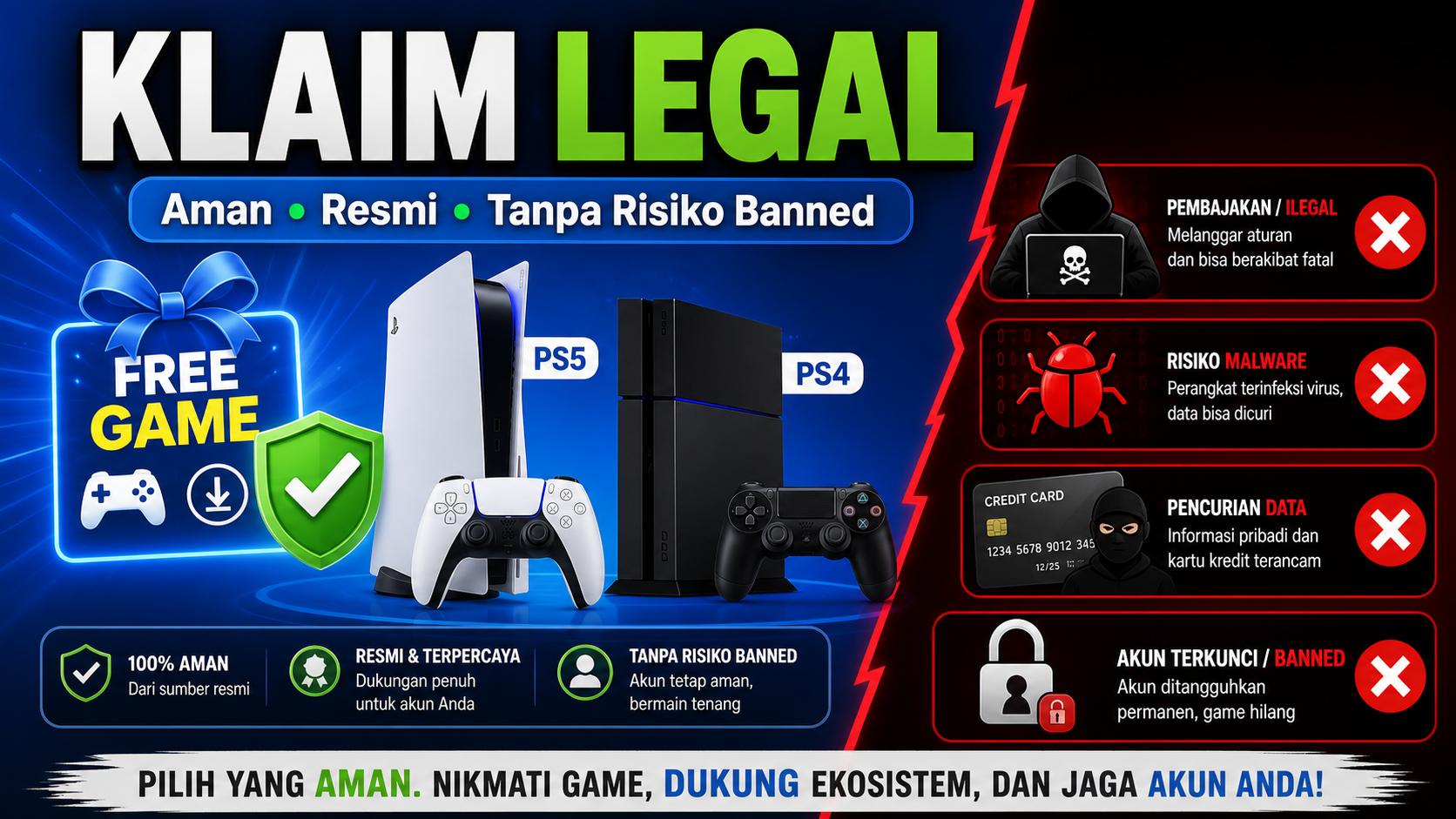Kenapa Harus Klaim Game Gratis PS5 dan PS4 Secara Legal? - playstation