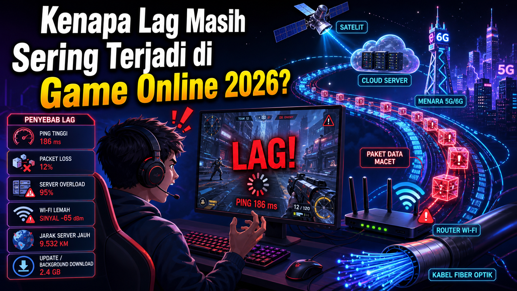 Kenapa Lag Masih Sering Terjadi di Game Online 2026? - game