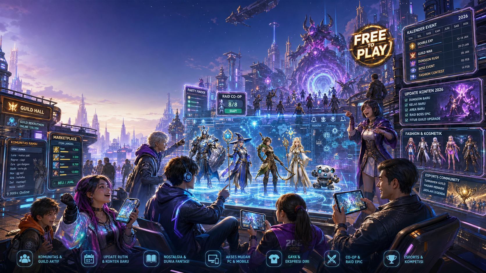 Kenapa MMORPG Gratis Masih Ramai di 2026? - mmorpg