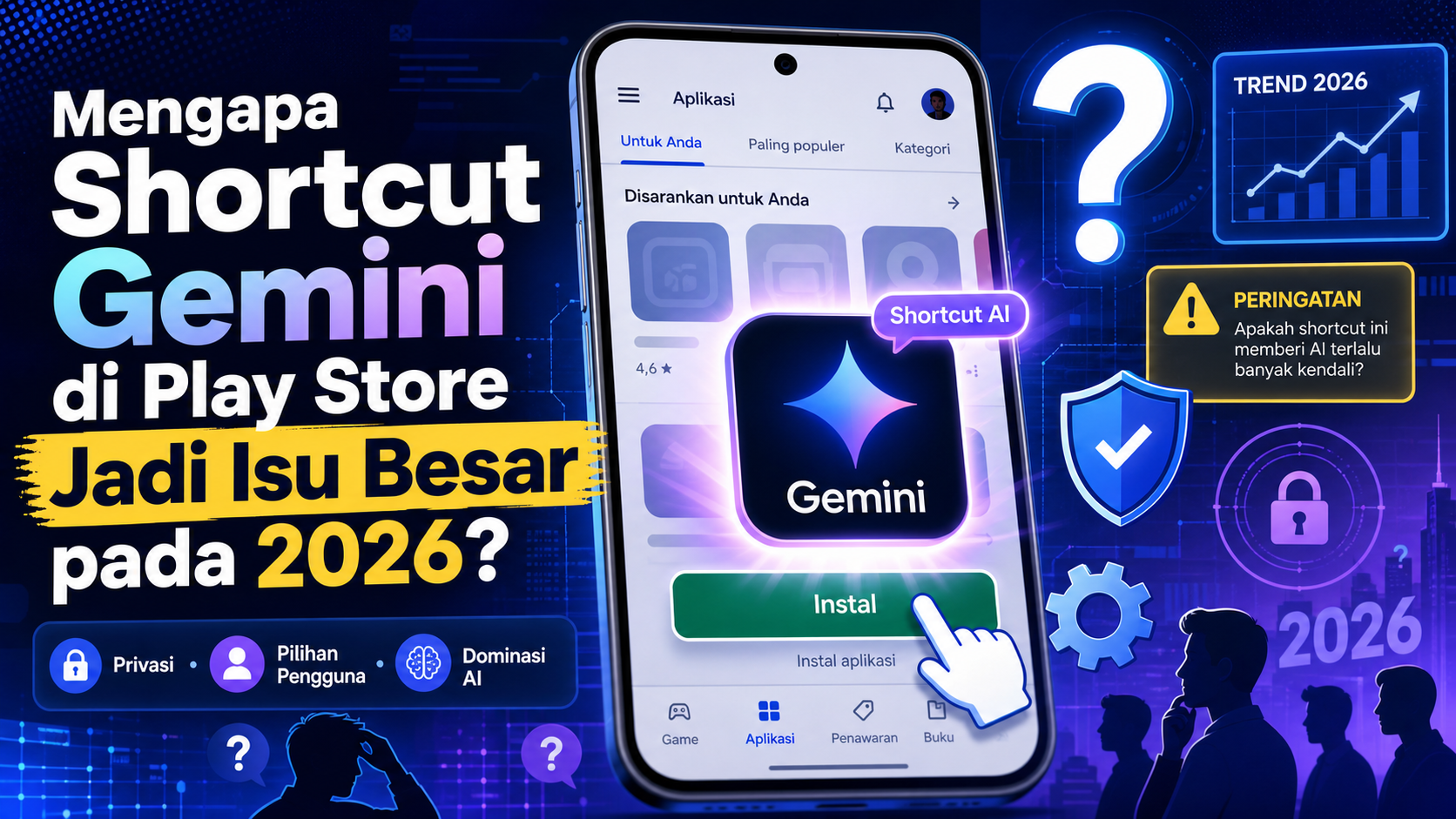 Mengapa Shortcut Gemini di Play Store Jadi Isu Besar pada 2026? - playstore