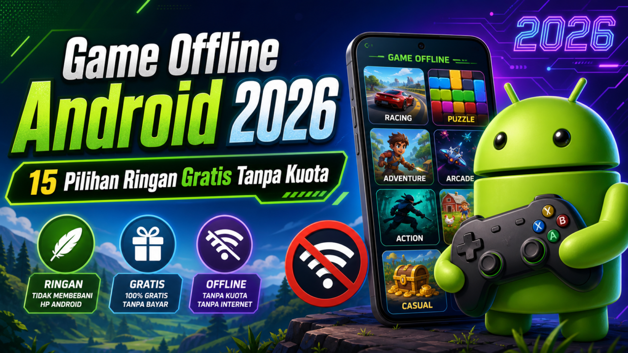 Game Offline Android 2026: 15 Pilihan Ringan Gratis Tanpa Kuota