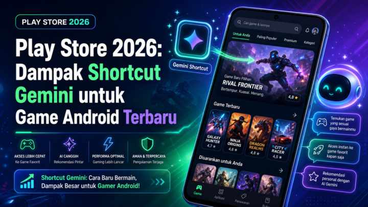 Play Store 2026: Dampak Shortcut Gemini untuk Game Android Terbaru