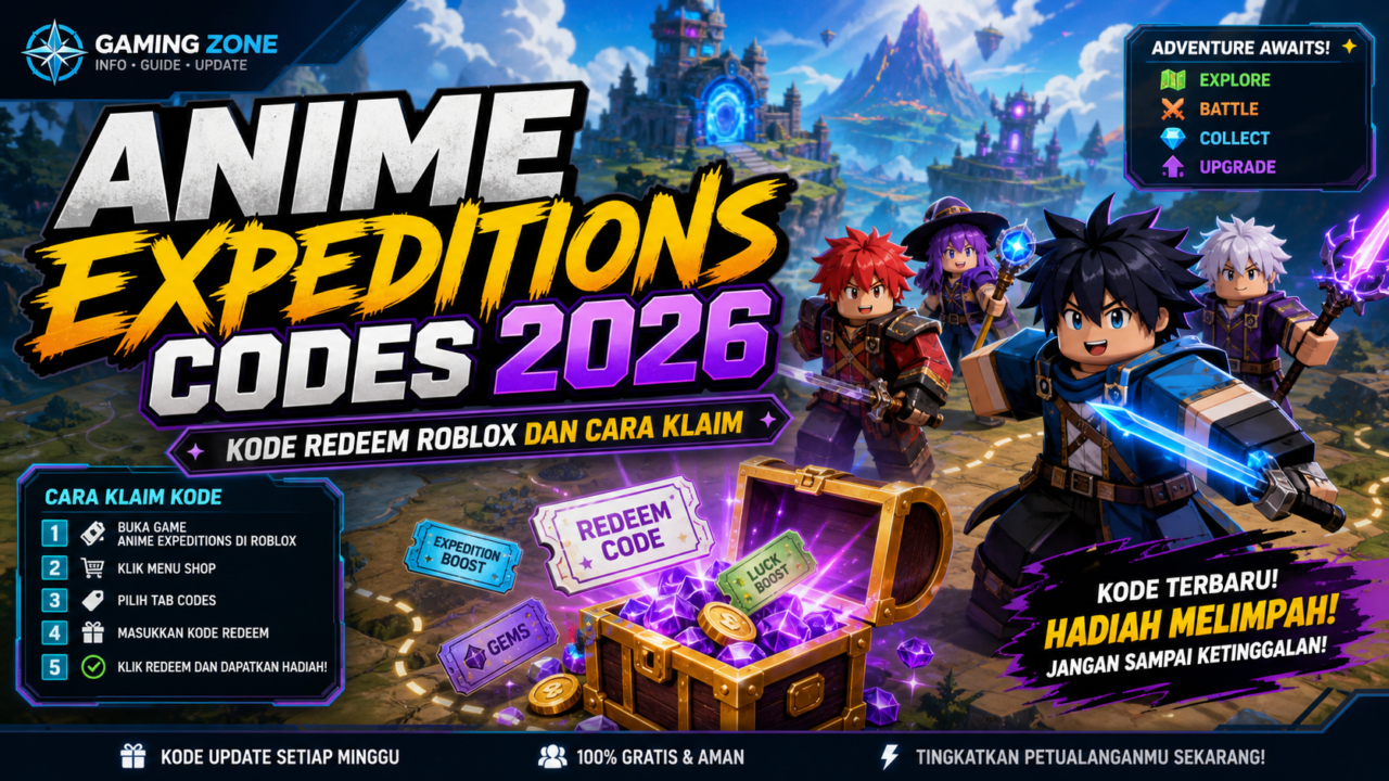 Anime Expeditions Codes 2026: Kode Redeem Roblox dan Cara Klaim