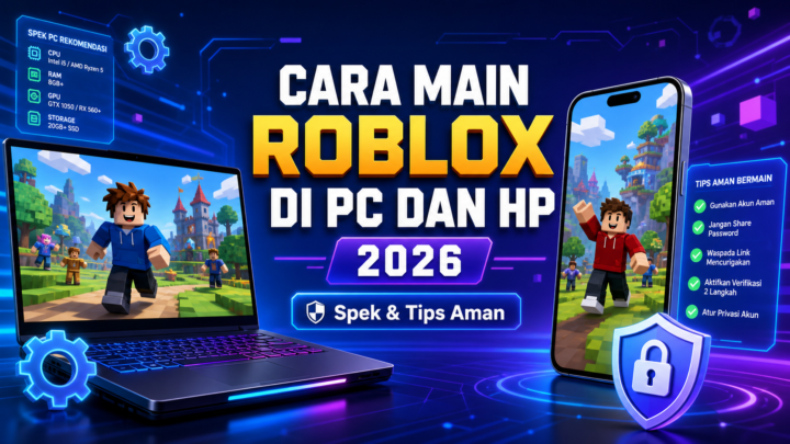 Cara Main Roblox di PC dan HP 2026: Spek dan Tips Aman