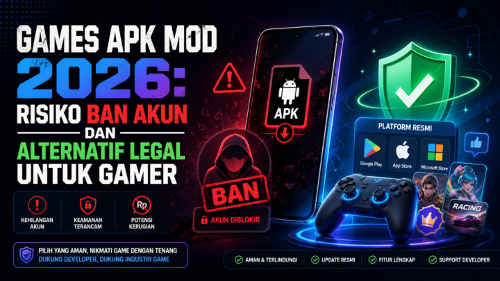 Games APK Mod 2026: Risiko Ban Akun dan Alternatif Legal untuk Gamer