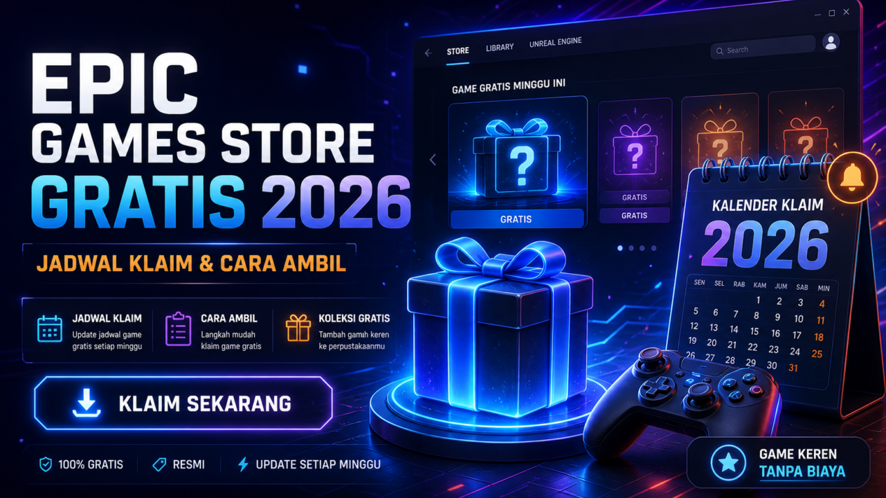 Epic Games Store Gratis 2026: Jadwal Klaim dan Cara Ambil