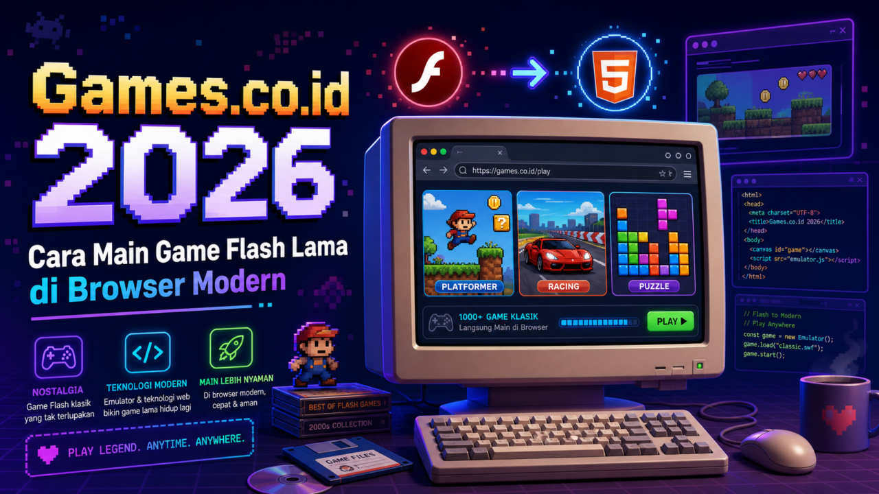 Games.co.id 2026: Cara Main Game Flash Lama di Browser Modern