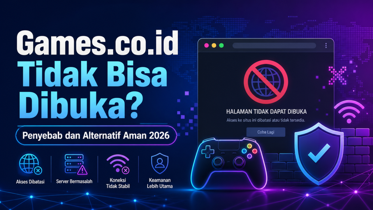 Games.co.id Tidak Bisa Dibuka? Penyebab dan Alternatif Aman 2026