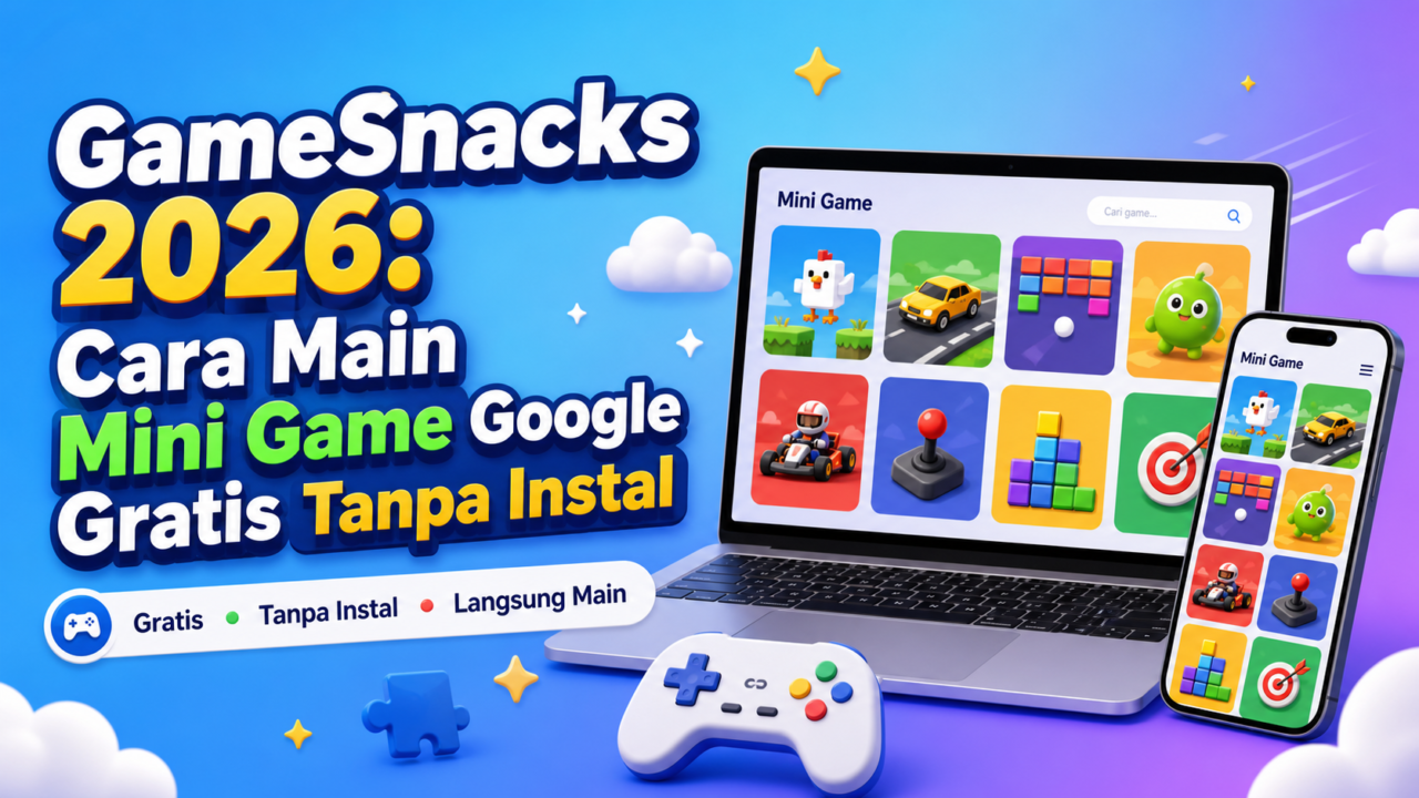 GameSnacks 2026: Cara Main Mini Game Google Gratis Tanpa Instal
