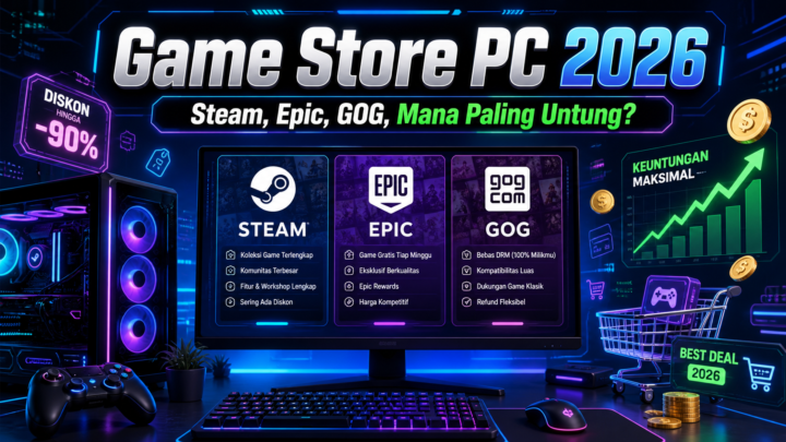 Game Store PC 2026: Steam, Epic, GOG, Mana Paling Untung?
