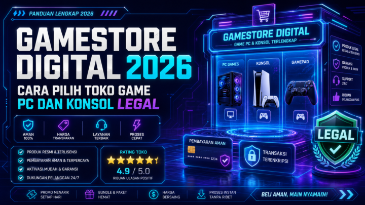 Gamestore Digital 2026: Cara Pilih Toko Game PC dan Konsol Legal