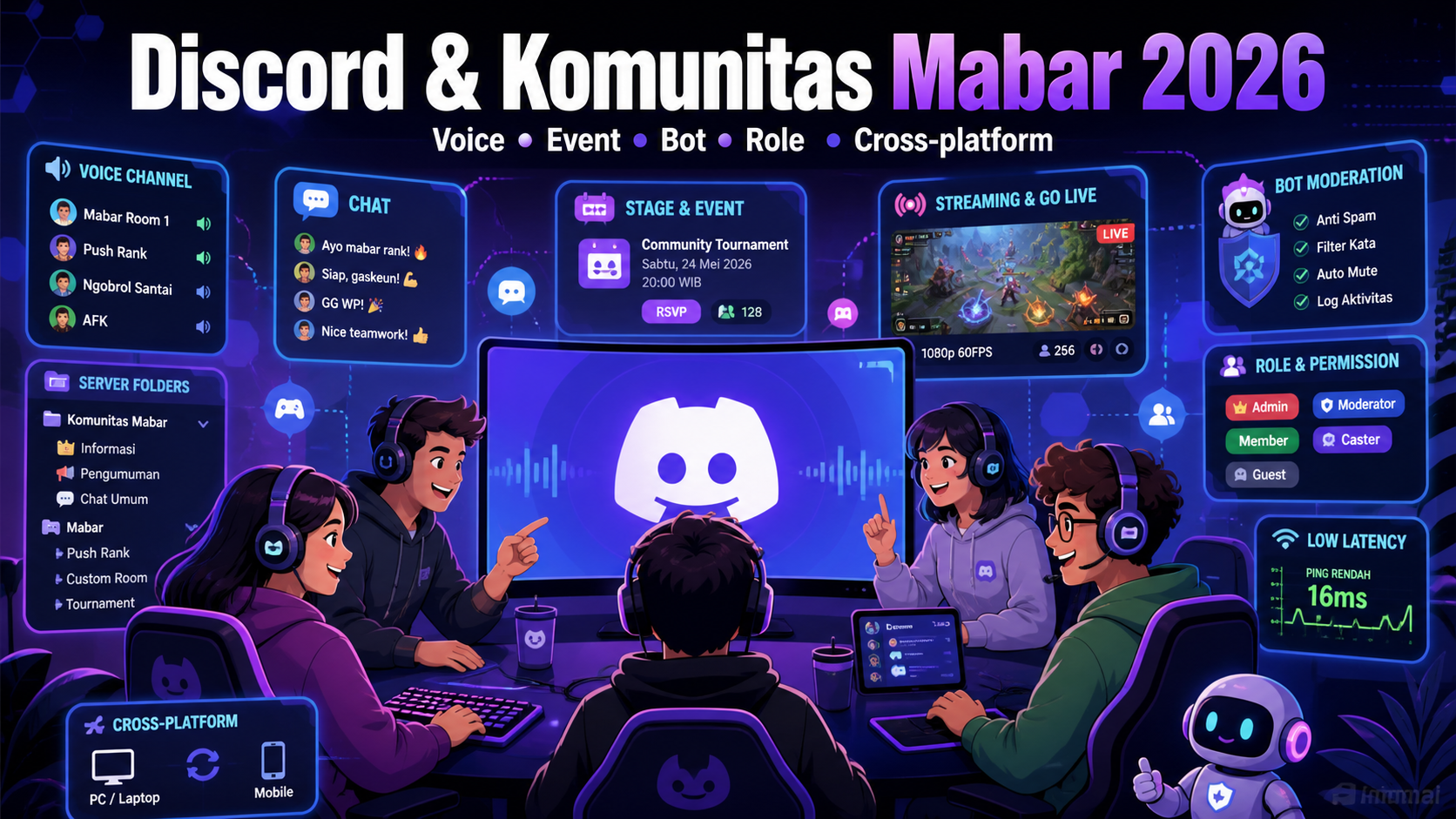 Kenapa Discord Masih Ideal untuk Komunitas Mabar 2026? - gamesquad