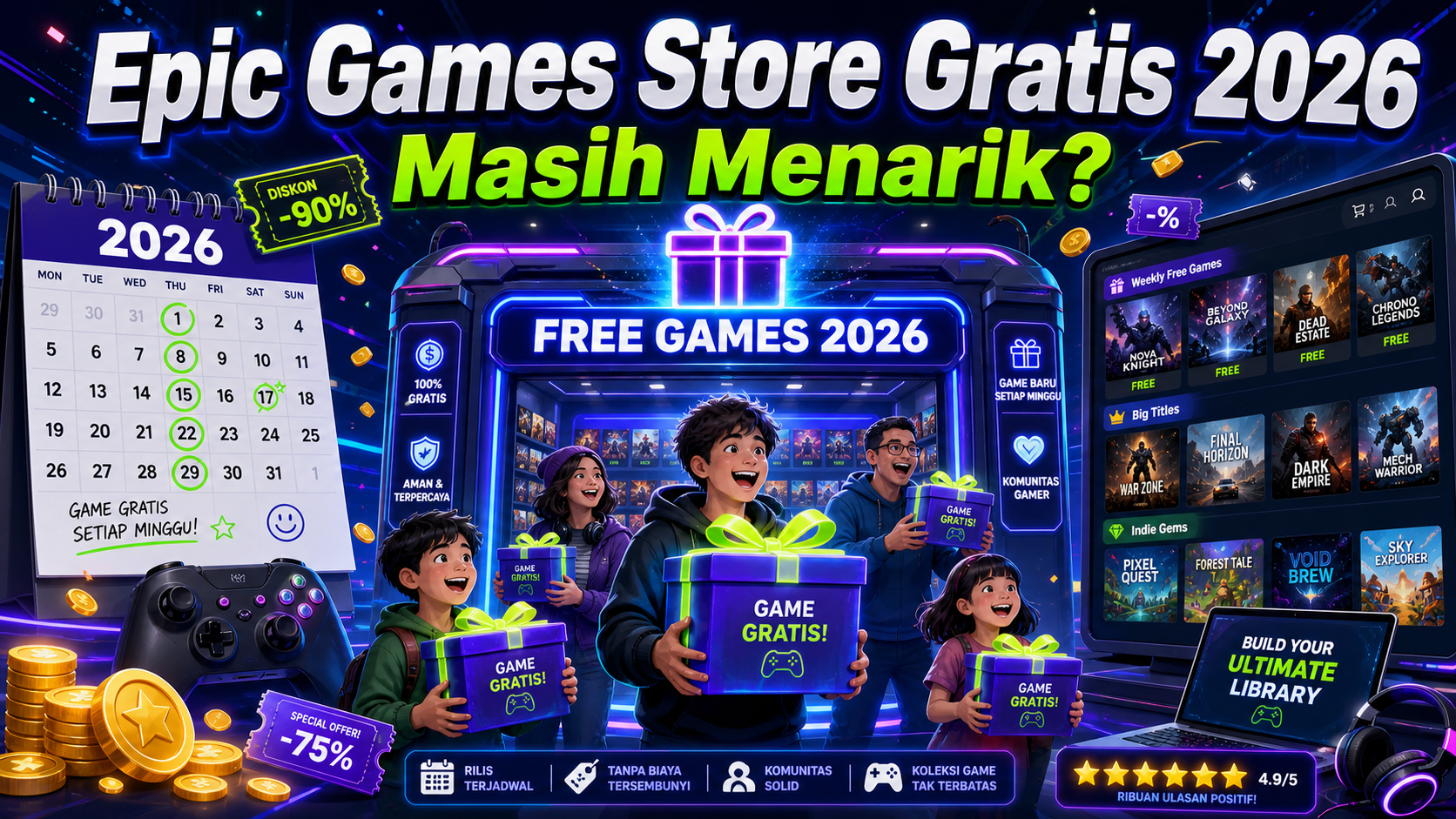 Kenapa Epic Games Store Gratis 2026 Masih Menarik? - epic