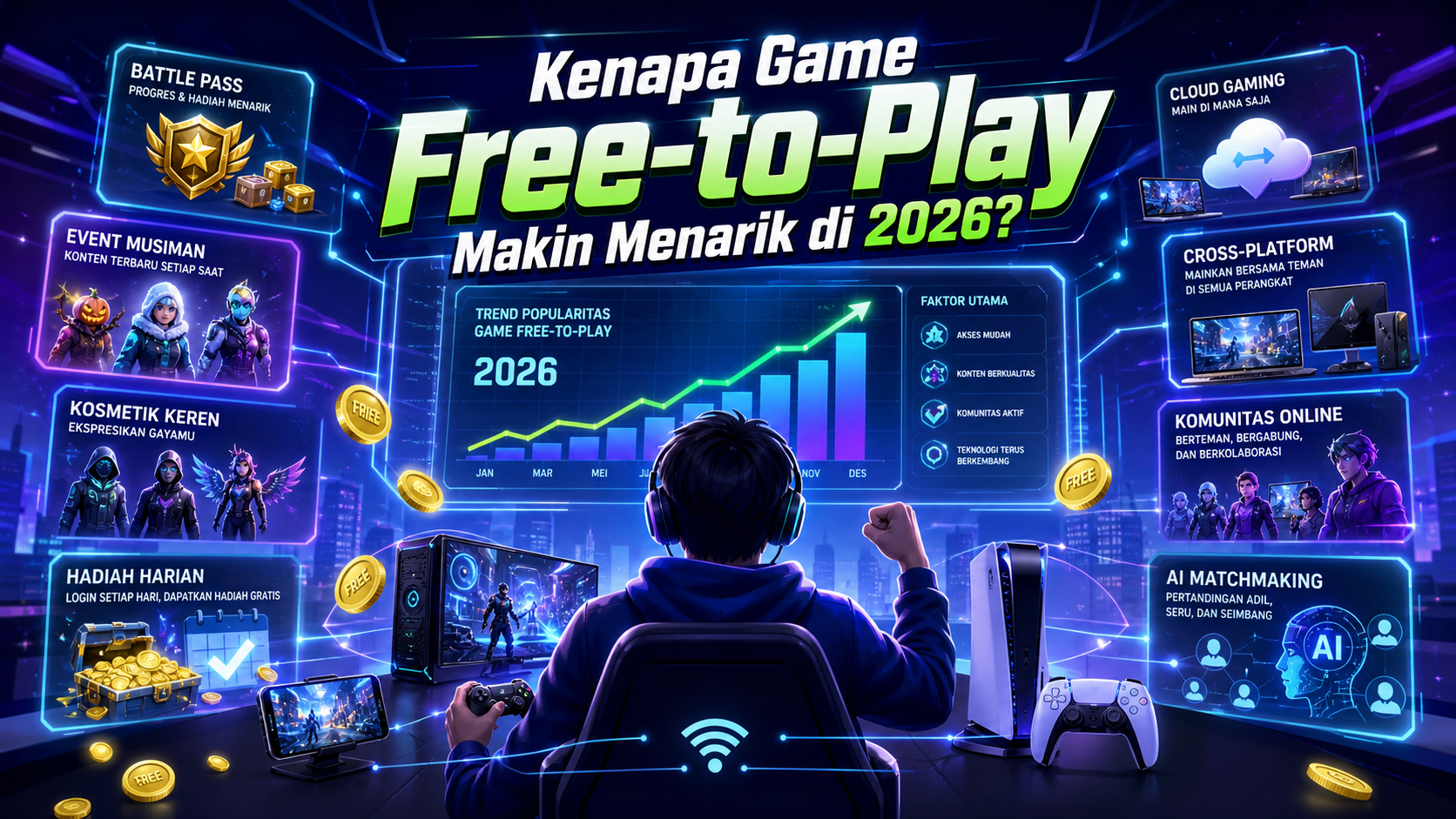 Kenapa Game Free-to-Play Makin Menarik di 2026? - games