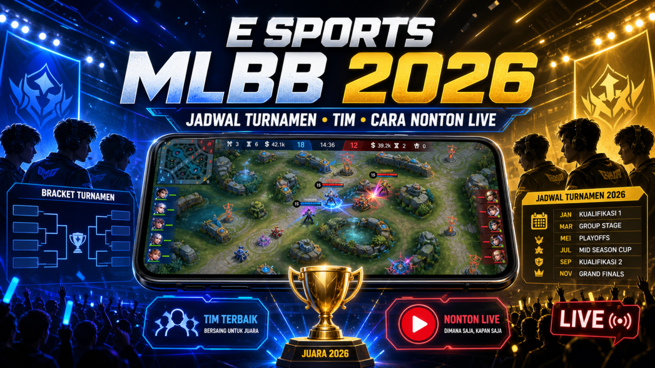 E Sports MLBB 2026: Jadwal Turnamen, Tim, dan Cara Nonton Live