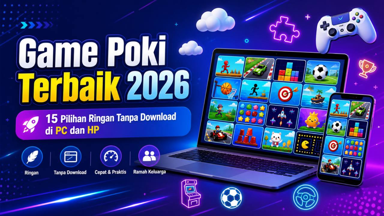 Game Poki Terbaik 2026: 15 Pilihan Ringan Tanpa Download di PC dan HP