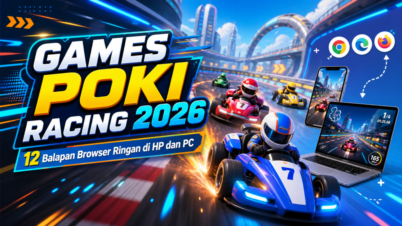 Games Poki Racing 2026: 12 Balapan Browser Ringan di HP dan PC