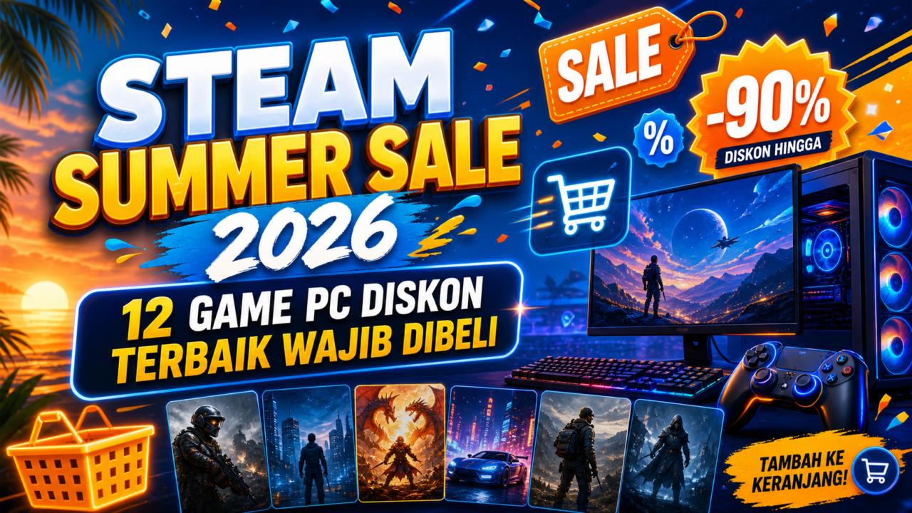 Steam Summer Sale 2026: 12 Game PC Diskon Terbaik Wajib Dibeli