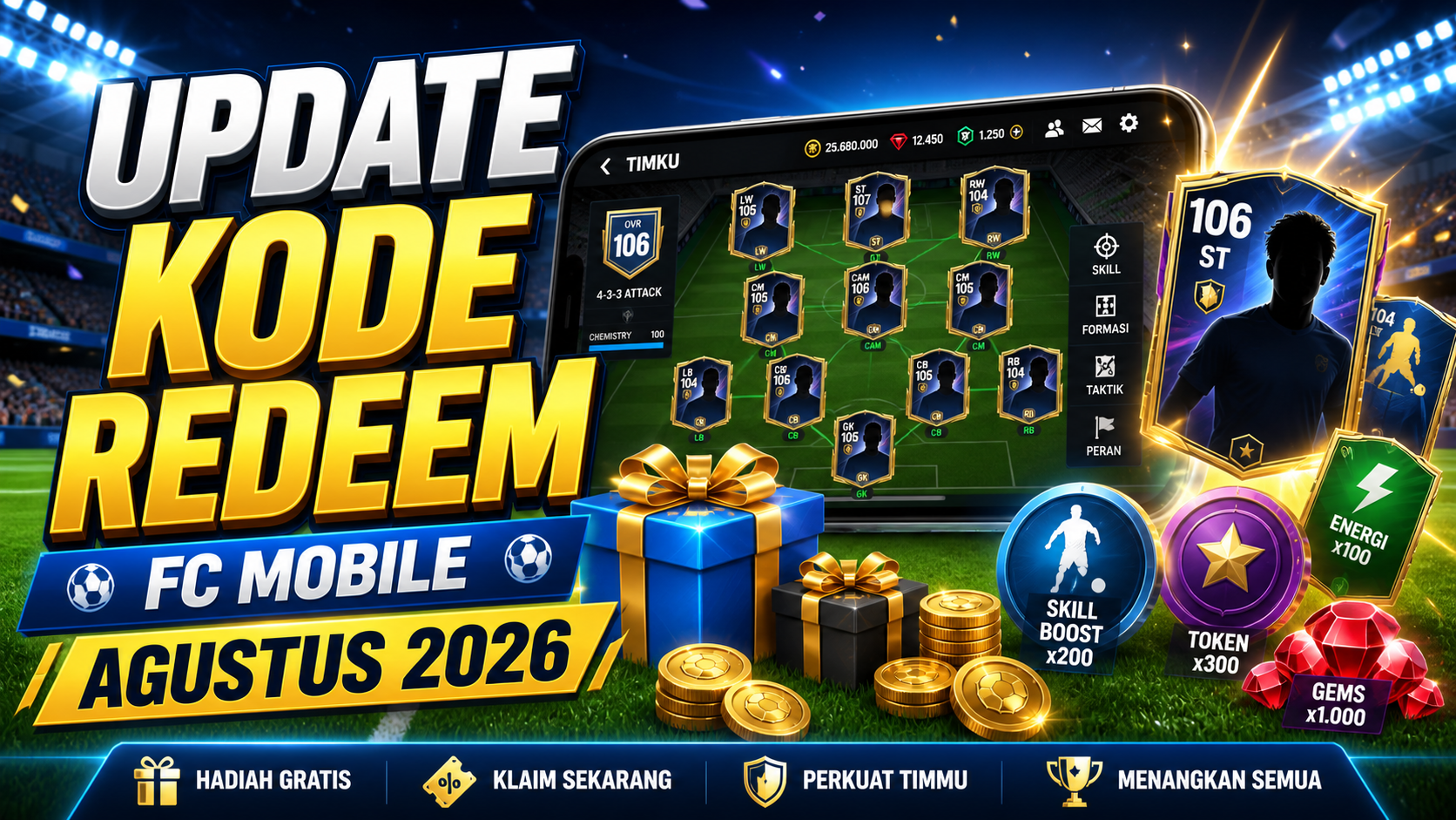 Update Kode Redeem FC Mobile Agustus 2026 - fc
