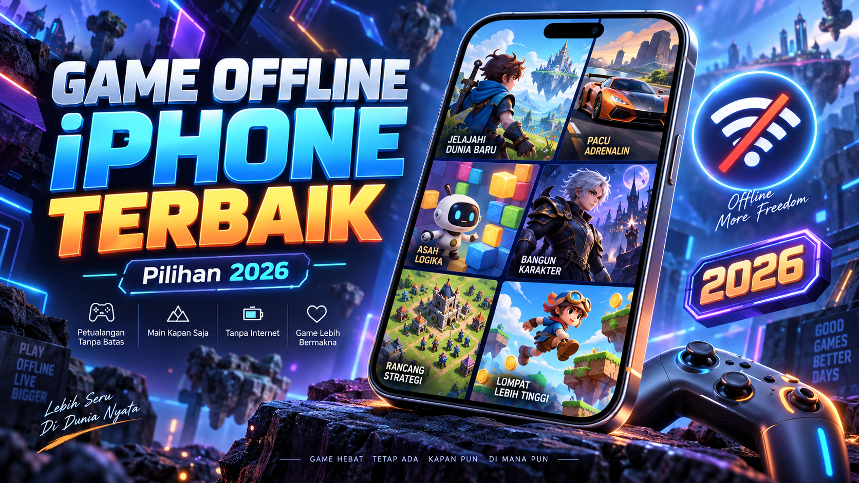 Daftar Game Offline iPhone Terbaik 2026 - iphone