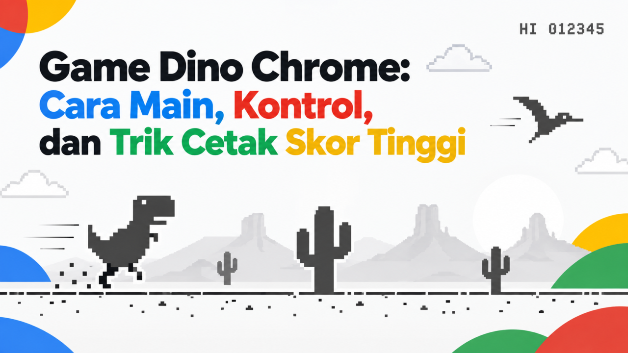 Game Dino Chrome: Cara Main, Kontrol, dan Trik Cetak Skor Tinggi