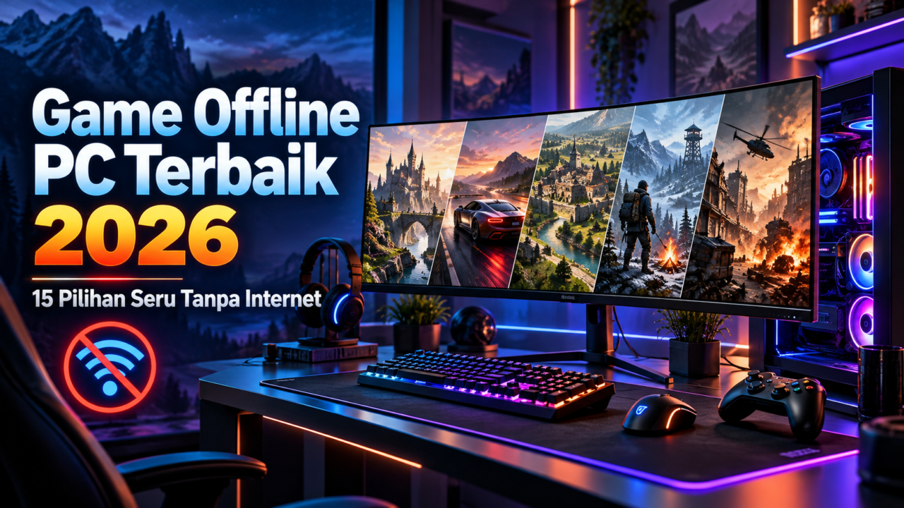 Game Offline PC Terbaik 2026: 15 Pilihan Seru Tanpa Internet