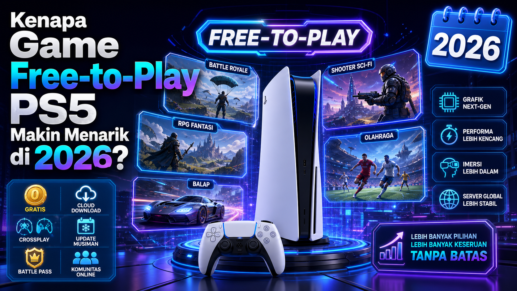 Kenapa Game Free-to-Play PS5 Makin Menarik di 2026? - ps5