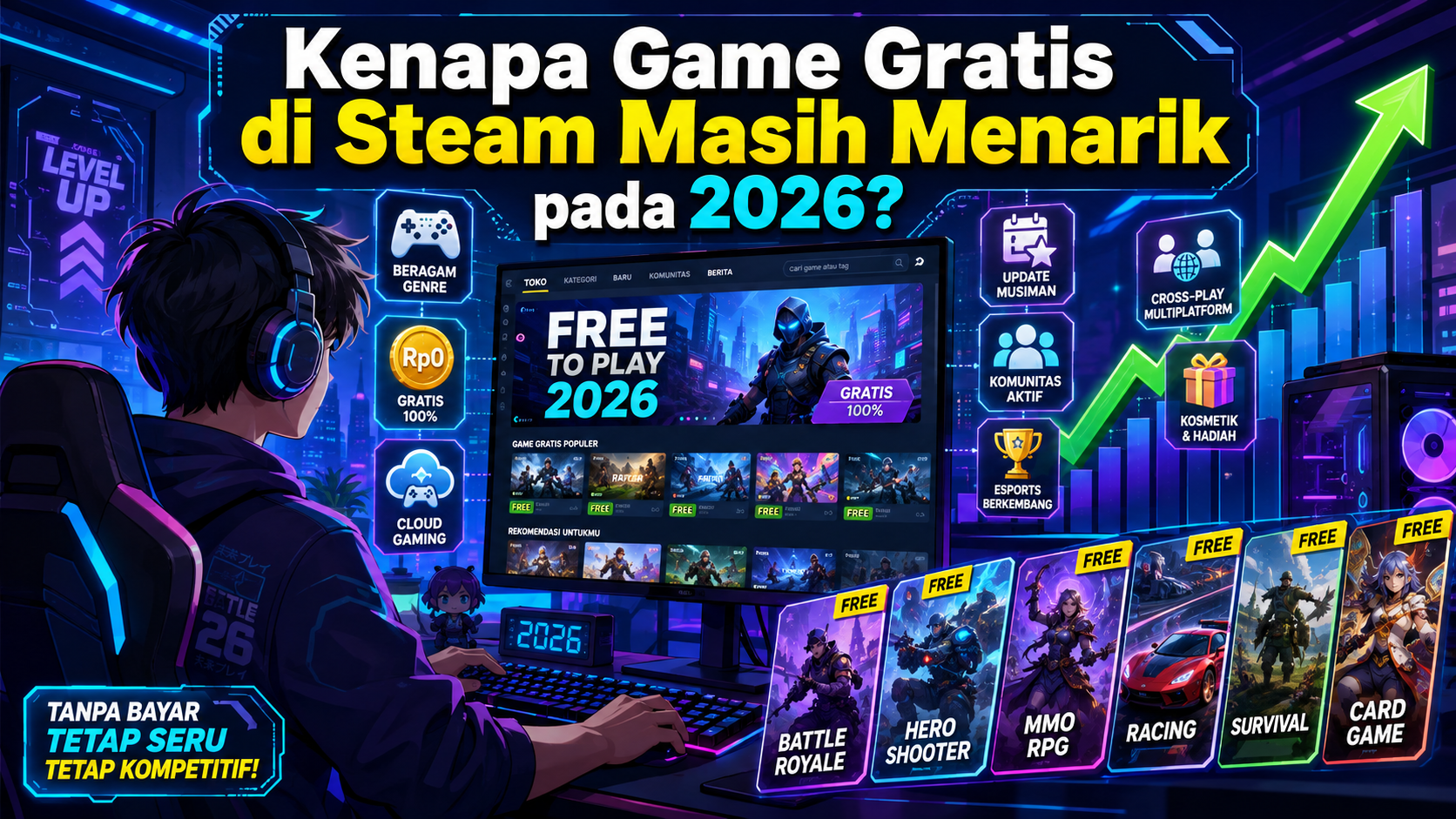 Kenapa Game Gratis di Steam Masih Menarik pada 2026? - steam