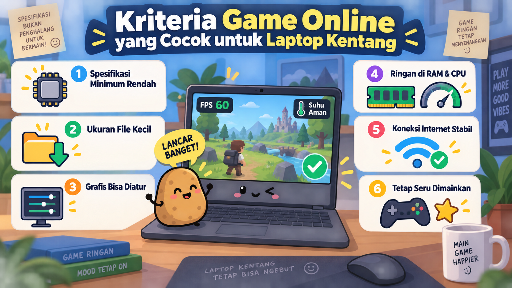 Kriteria Game Online yang Cocok untuk Laptop Kentang - game