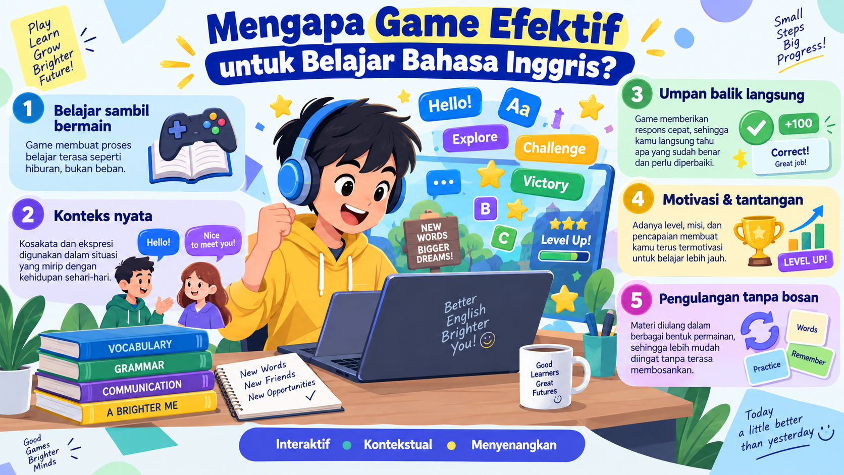 Mengapa Game Efektif untuk Belajar Bahasa Inggris? - gamestolearnenglish