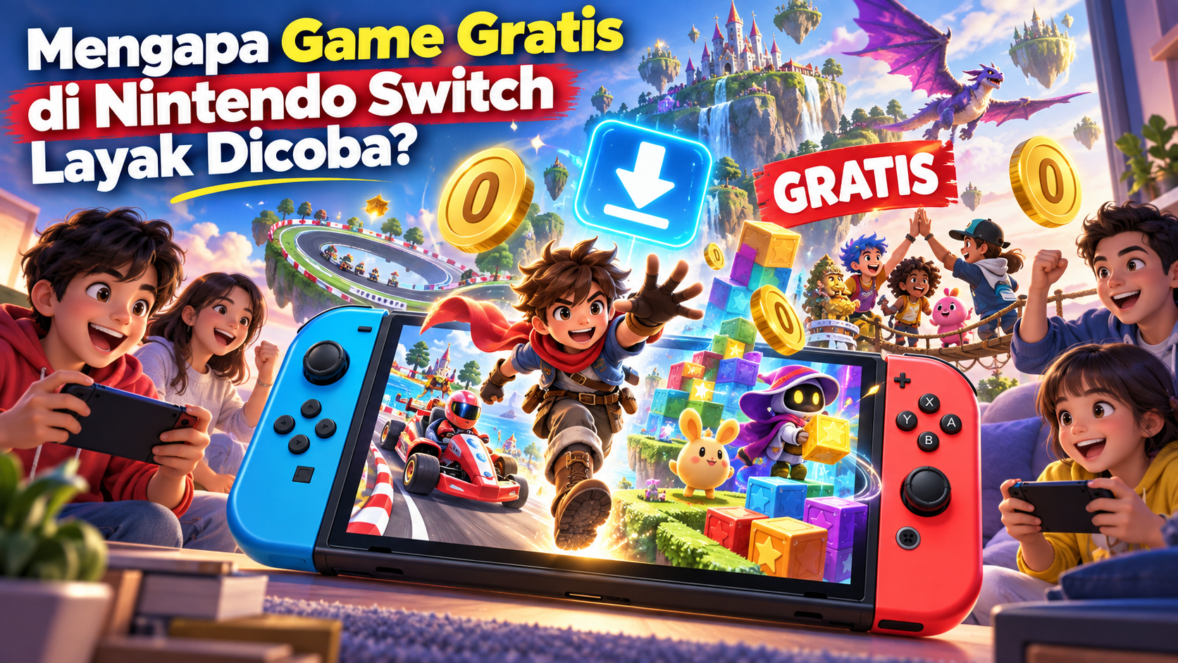 Mengapa Game Gratis di Nintendo Switch Layak Dicoba? - nintendo