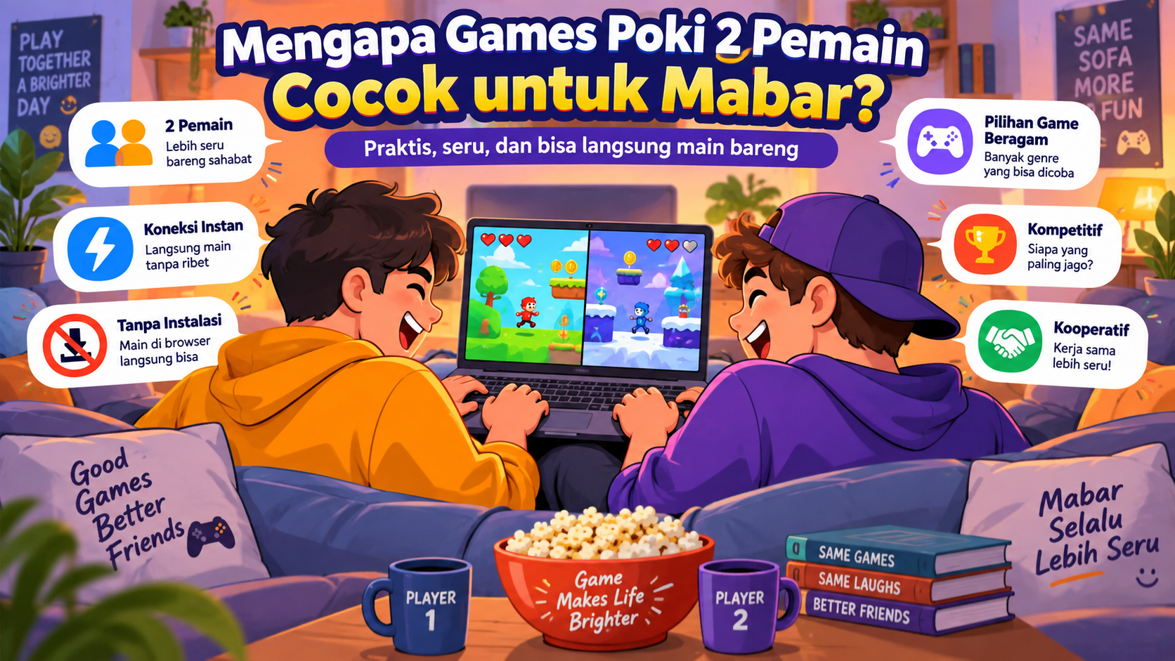 Mengapa Games Poki 2 Pemain Cocok untuk Mabar? - poki