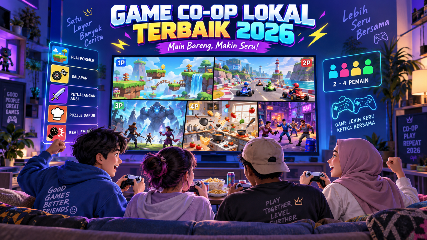 Ringkasan Game Co-op Lokal Terbaik 2026 - game