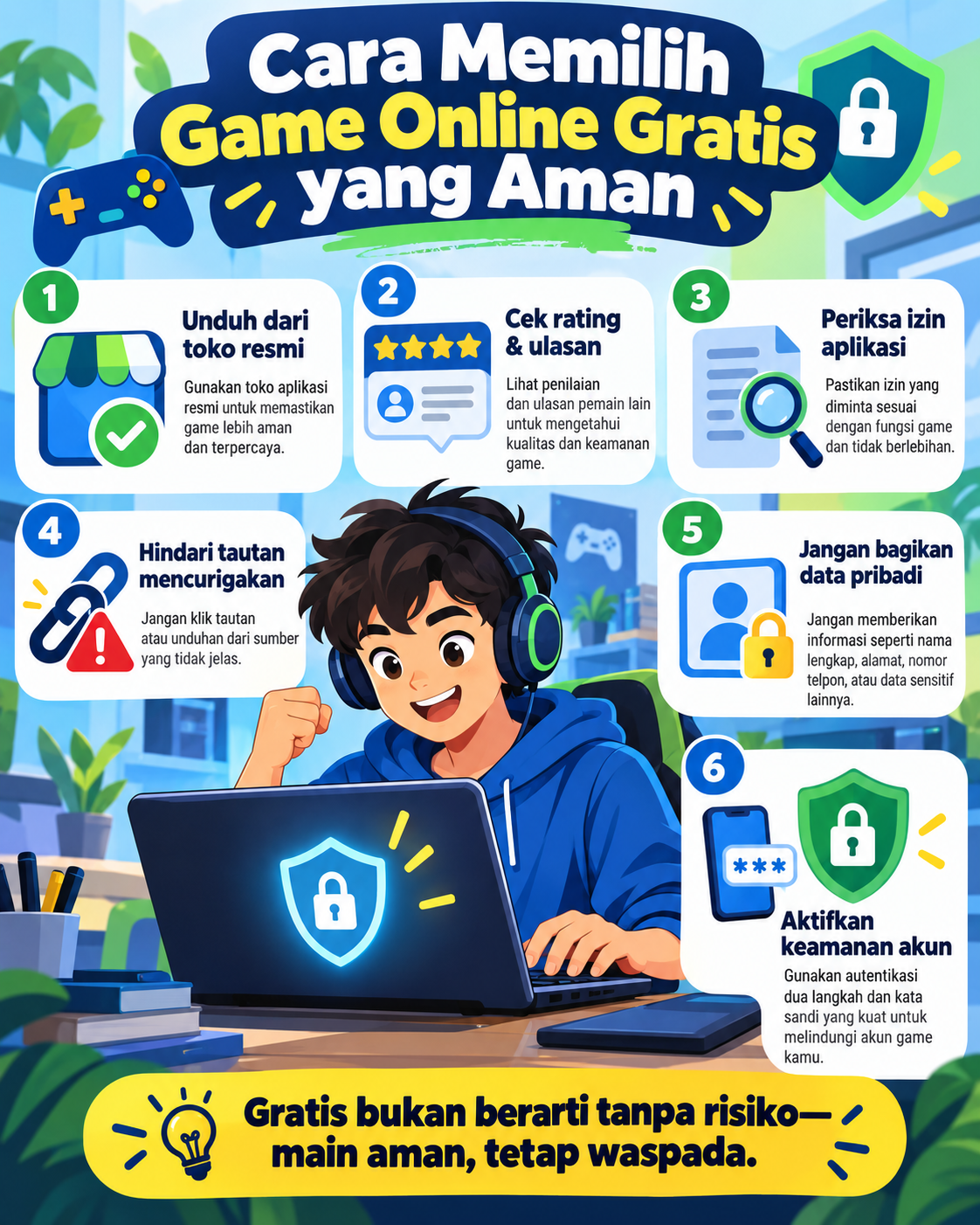 Cara Memilih Game Online Gratis yang Aman - game