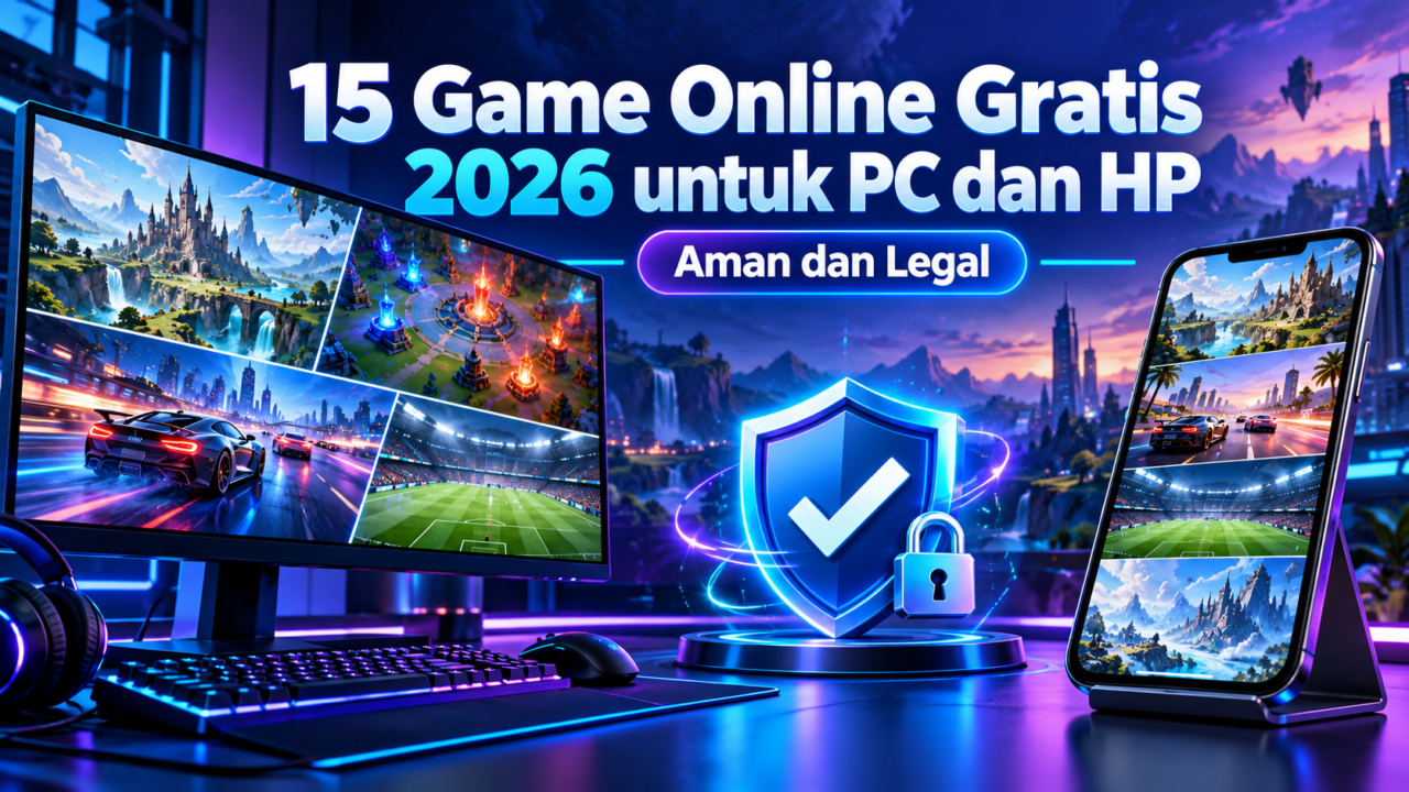 15 Game Online Gratis 2026 untuk PC dan HP, Aman dan Legal