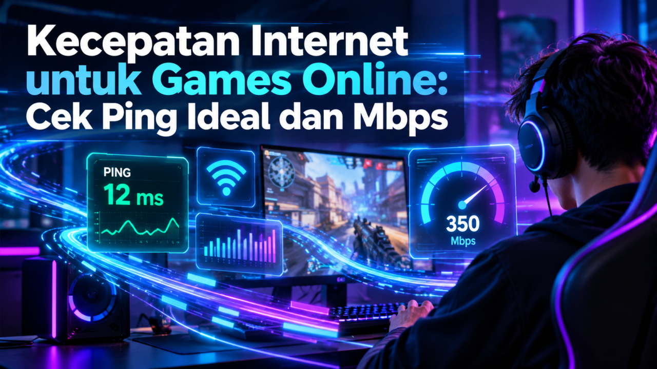 Kecepatan Internet untuk Games Online: Cek Ping Ideal dan Mbps