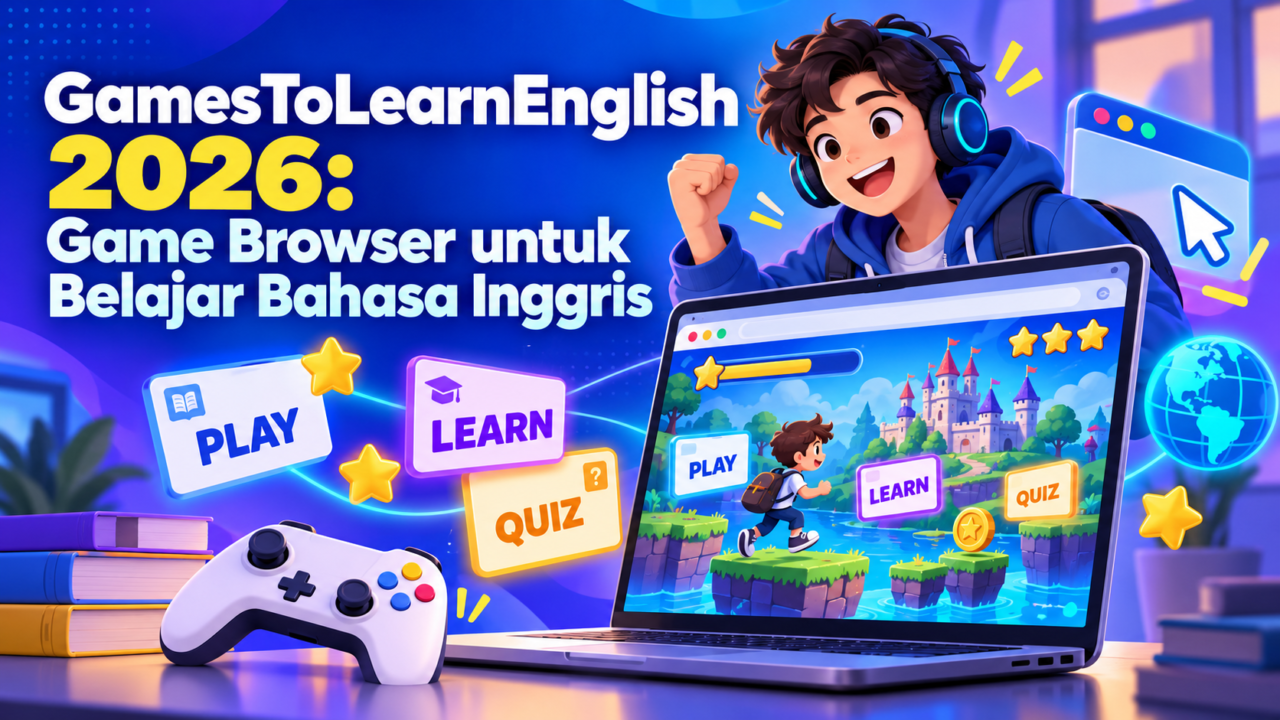 GamesToLearnEnglish 2026: Game Browser untuk Belajar Bahasa Inggris