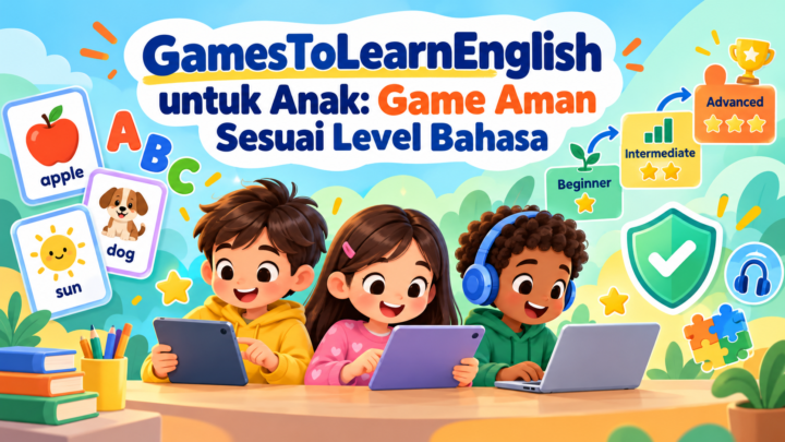 GamesToLearnEnglish untuk Anak: Game Aman Sesuai Level Bahasa