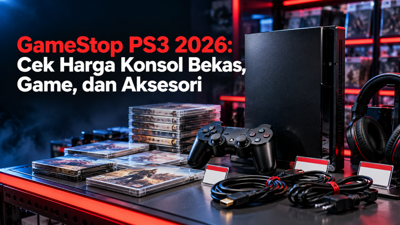 GameStop PS3 2026: Cek Harga Konsol Bekas, Game, dan Aksesori