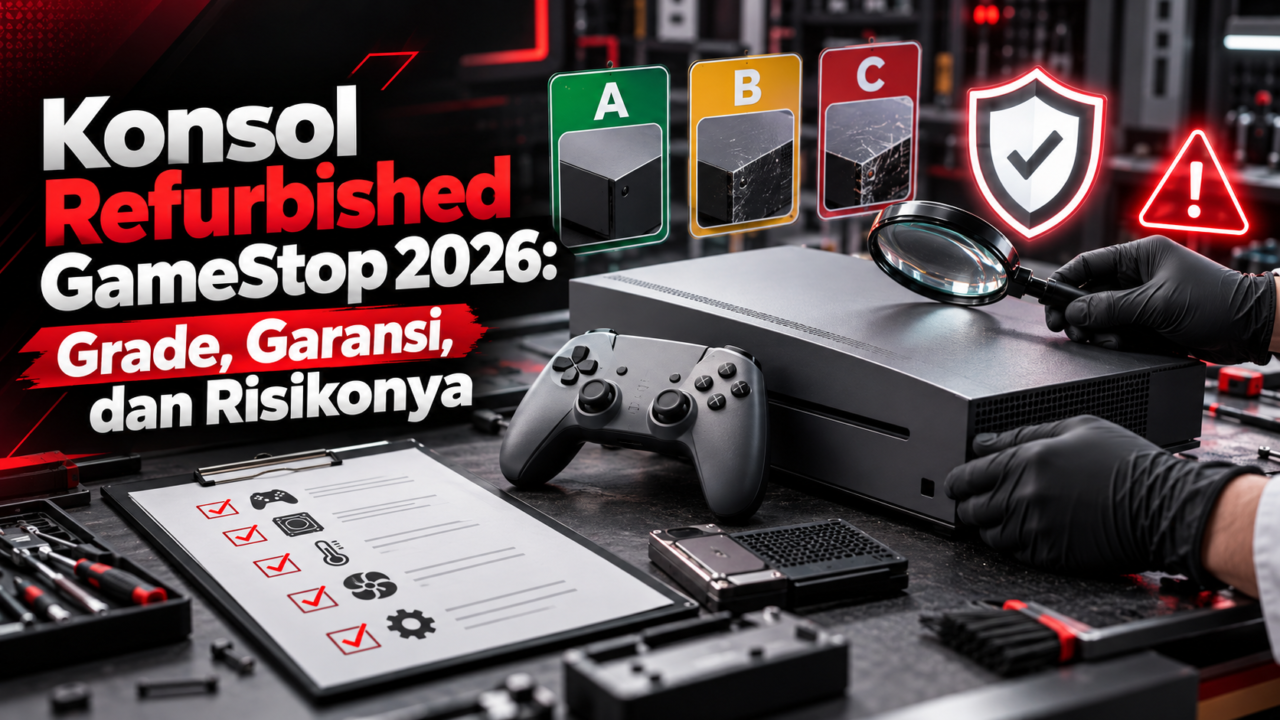 Konsol Refurbished GameStop 2026: Grade, Garansi, dan Risikonya
